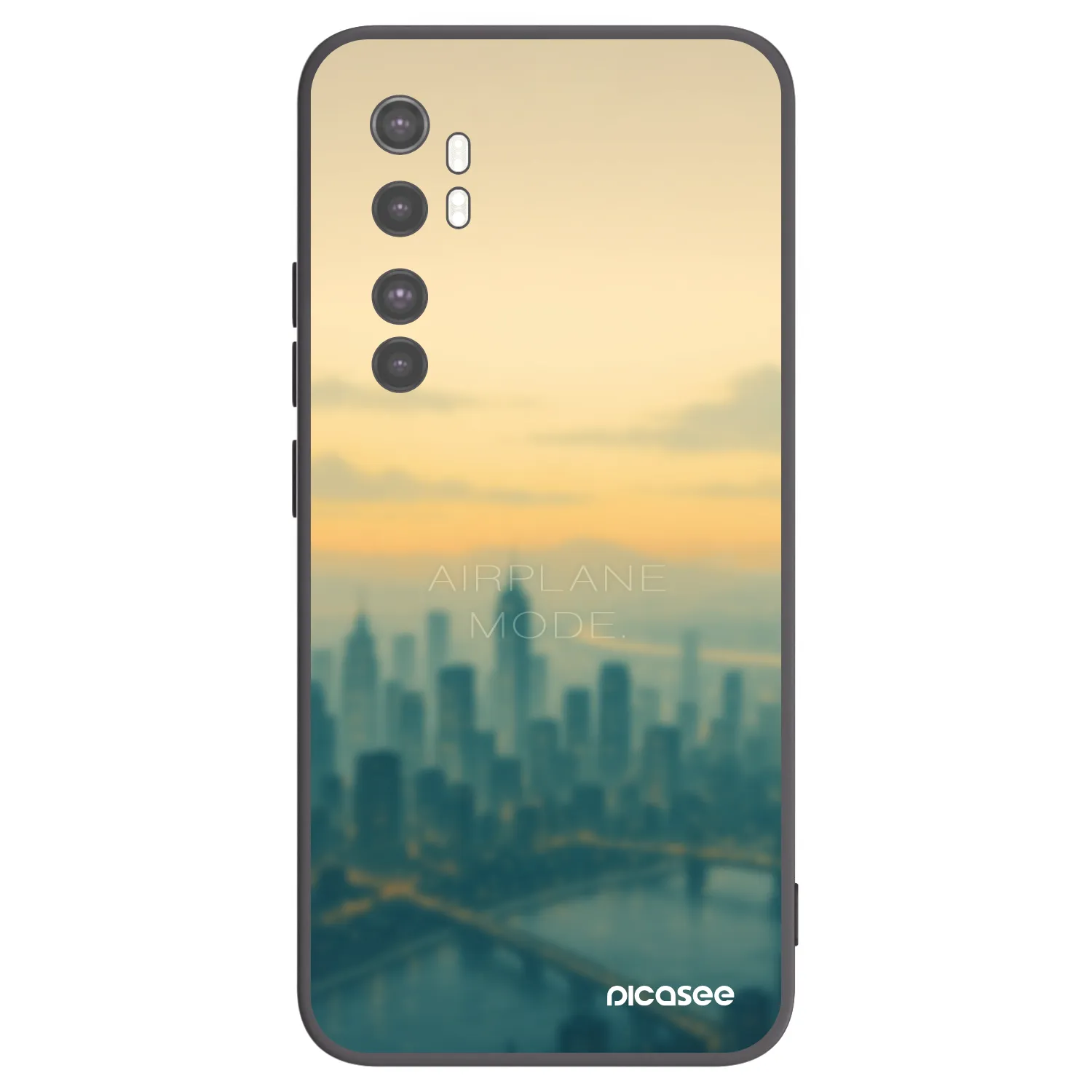 Picasee silikónový čierny obal pre Xiaomi Mi Note 10 Lite - Airplane mode