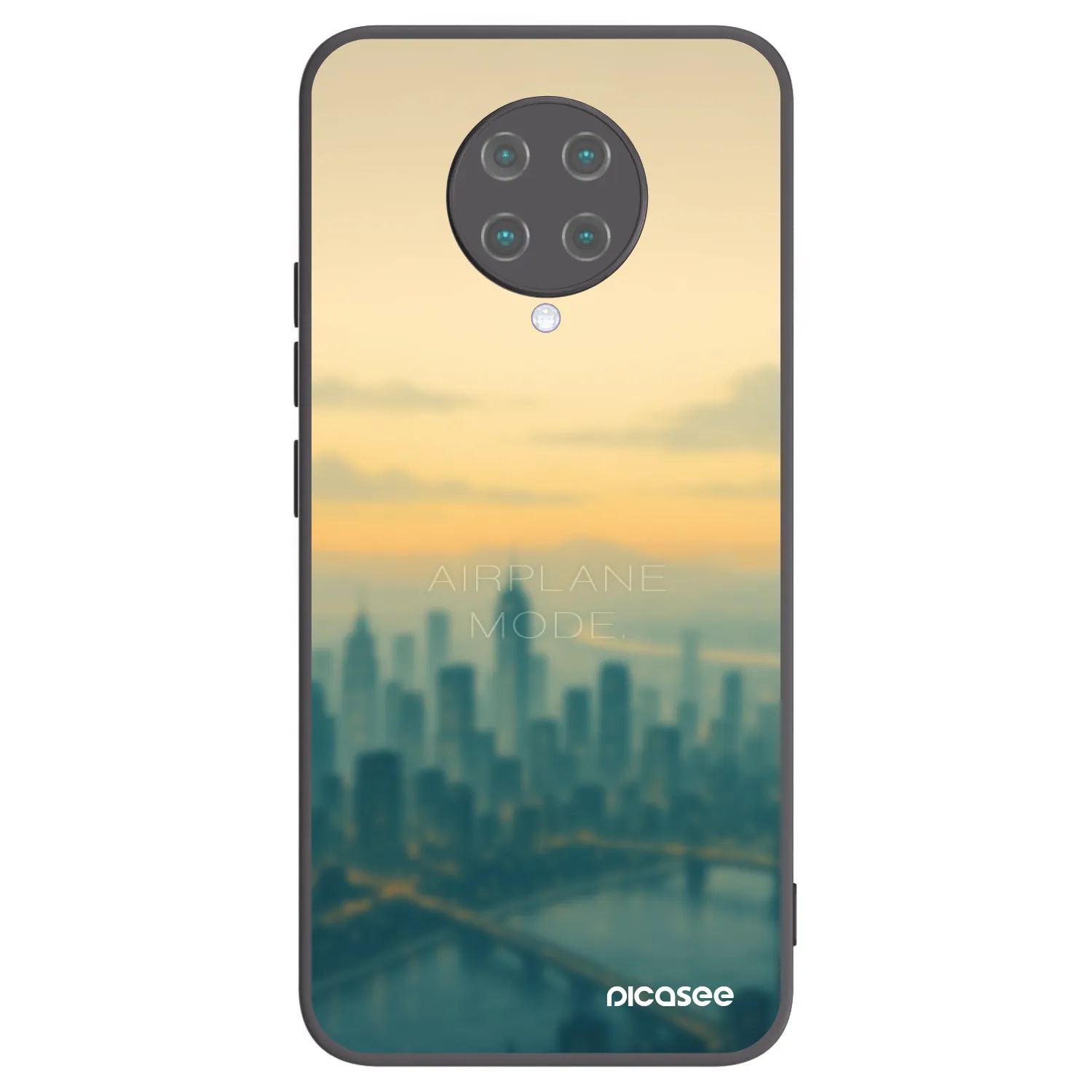 Picasee silikónový čierny obal pre Xiaomi Poco F2 Pro - Airplane mode