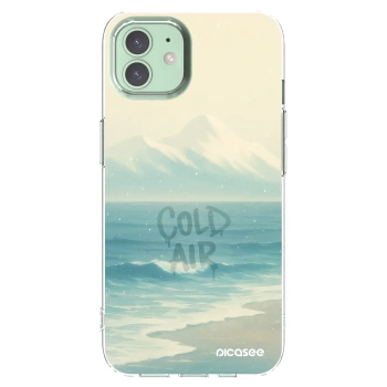 Picasee silikónový prehľadný obal pre Apple iPhone 12 - COLD AIR