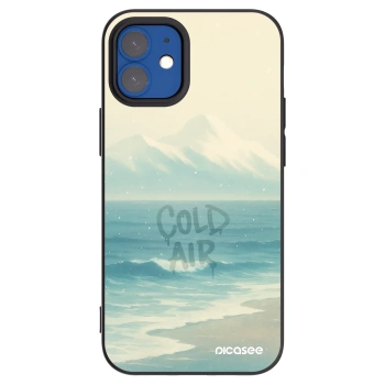 Picasee silikónový čierny obal pre Apple iPhone 12 mini - COLD AIR
