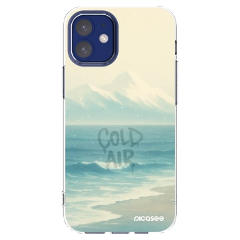 Picasee silikónový prehľadný obal pre Apple iPhone 12 mini - COLD AIR