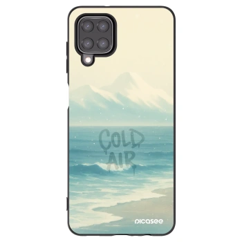 Picasee silikónový čierny obal pre Samsung Galaxy A12 A125F - COLD AIR