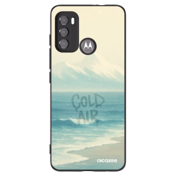 Picasee silikónový čierny obal pre Motorola Moto G60 - COLD AIR