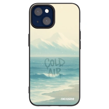 Picasee silikónový čierny obal pre Apple iPhone 14 - COLD AIR
