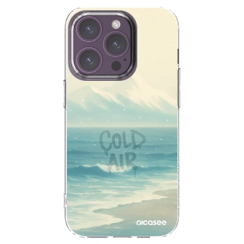 Picasee silikónový prehľadný obal pre Apple iPhone 14 Pro - COLD AIR