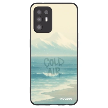 Picasee silikónový čierny obal pre OPPO A94 5G - COLD AIR