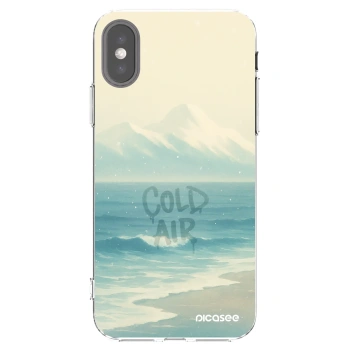 Picasee silikónový prehľadný obal pre Apple iPhone X/XS - COLD AIR