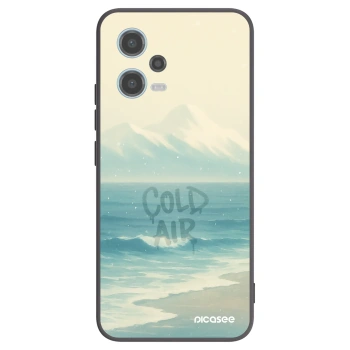 Picasee silikónový čierny obal pre Xiaomi Redmi Note 12 5G - COLD AIR