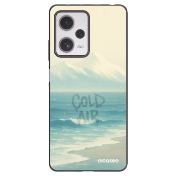 Picasee silikónový čierny obal pre Xiaomi Redmi Note 12 Pro+ 5G - COLD AIR
