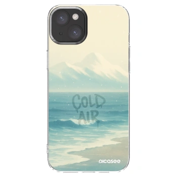 Picasee silikónový prehľadný obal pre Apple iPhone 15 Plus - COLD AIR