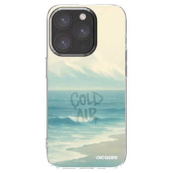 Picasee silikónový prehľadný obal pre Apple iPhone 15 Pro - COLD AIR