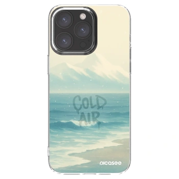 Picasee silikónový prehľadný obal pre Apple iPhone 15 Pro Max - COLD AIR