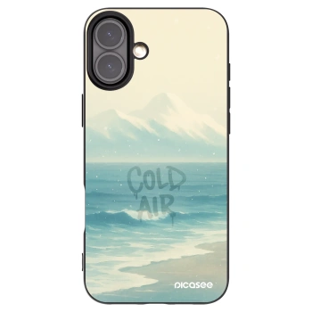 Picasee silikónový čierny obal pre Apple iPhone 16 Plus - COLD AIR