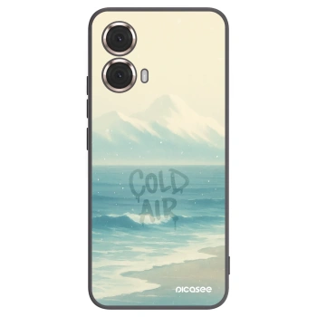 Picasee silikónový čierny obal pre Motorola Moto G85 - COLD AIR