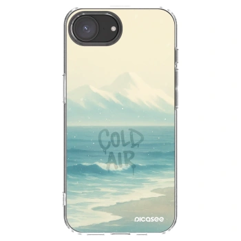 Picasee silikónový prehľadný obal pre Apple iPhone 16e - COLD AIR