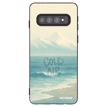 Picasee silikónový čierny obal pre Samsung Galaxy S10 G973 - COLD AIR