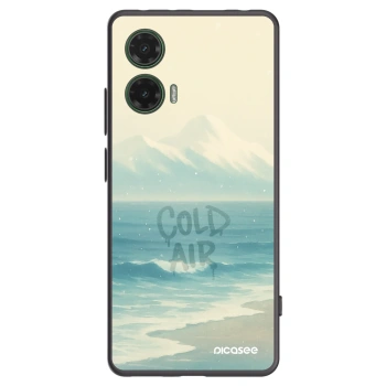 Picasee silikónový čierny obal pre Motorola Moto G35 5G - COLD AIR