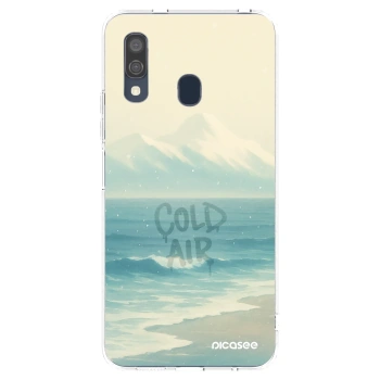 Picasee silikónový prehľadný obal pre Samsung Galaxy A40 A405F - COLD AIR