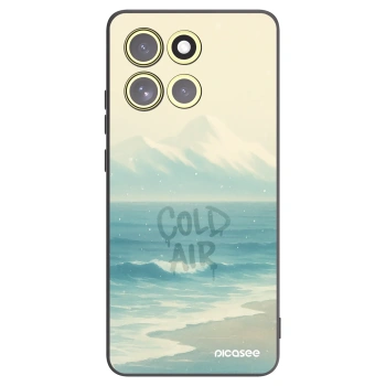 Picasee silikónový čierny obal pre Motorola Moto G86 5G - COLD AIR