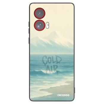 Picasee silikónový čierny obal pre Motorola Edge 50 Fusion - COLD AIR