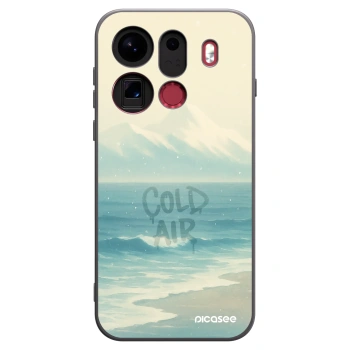 Picasee silikónový čierny obal pre OPPO Find X9 Pro - COLD AIR