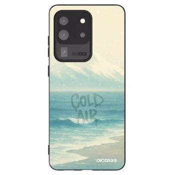 Picasee silikónový čierny obal pre Samsung Galaxy S20 Ultra 5G G988F - COLD AIR