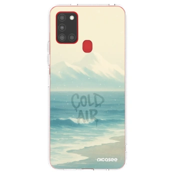 Picasee silikónový prehľadný obal pre Samsung Galaxy A21s - COLD AIR