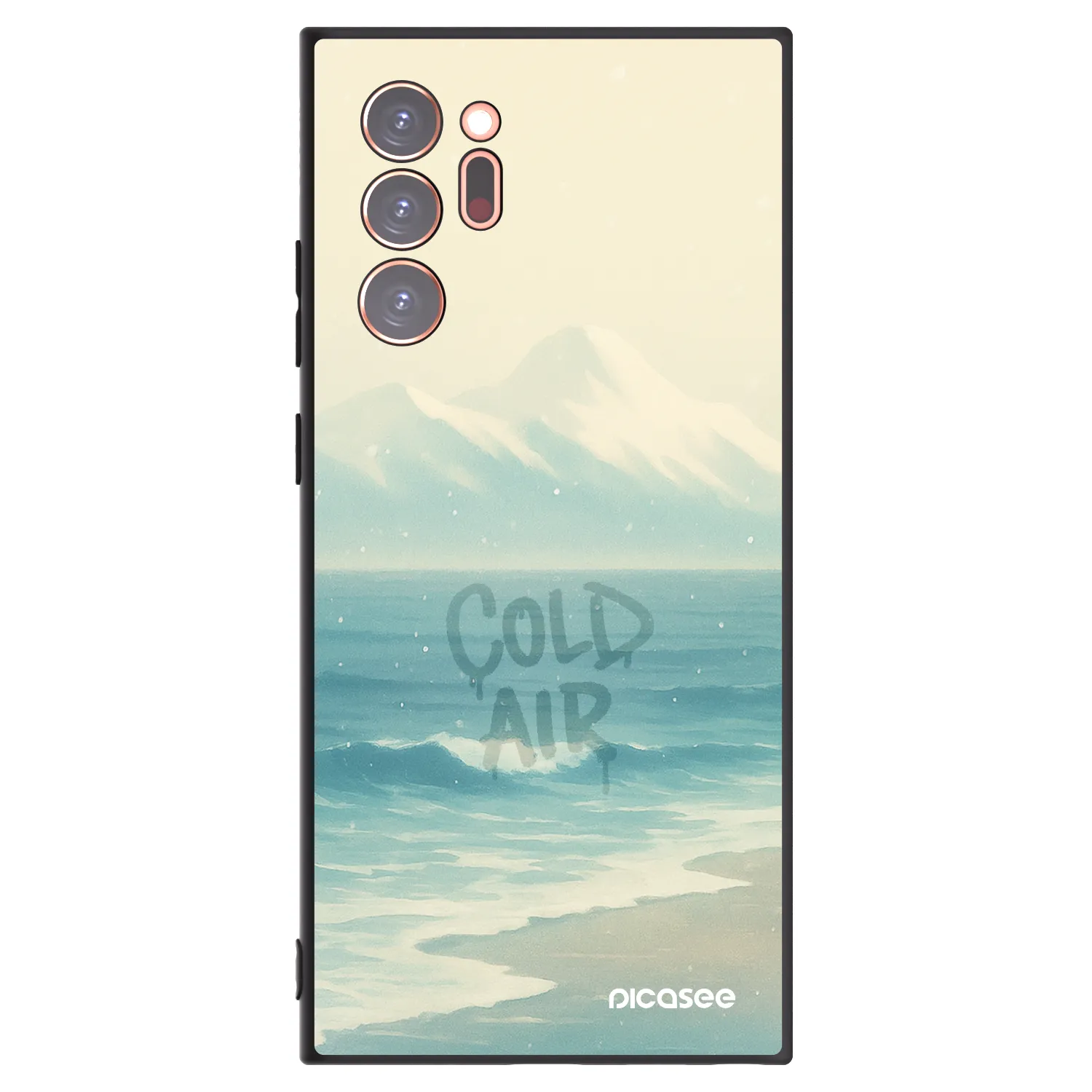 Picasee silikónový čierny obal pre Samsung Galaxy Note 20 Ultra - COLD AIR