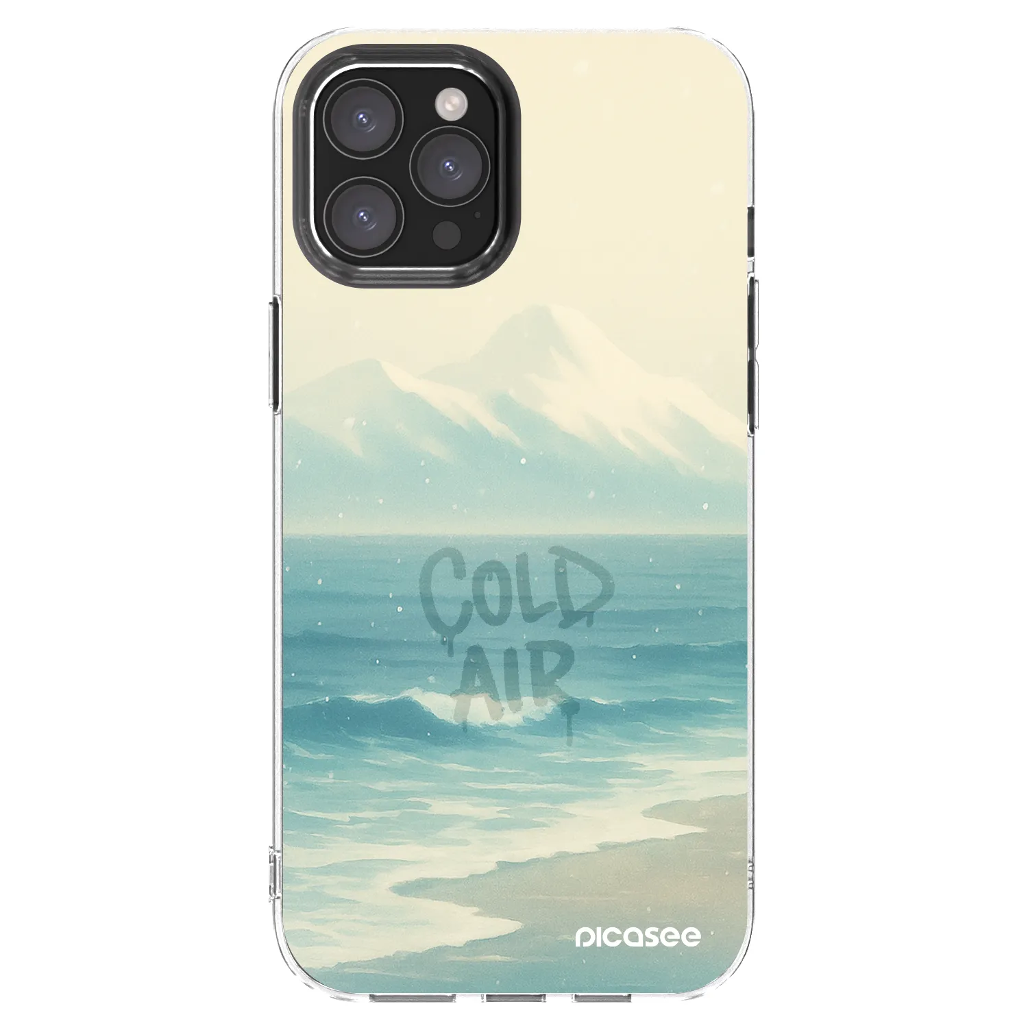 Picasee silikónový prehľadný obal pre Apple iPhone 12 Pro Max - COLD AIR