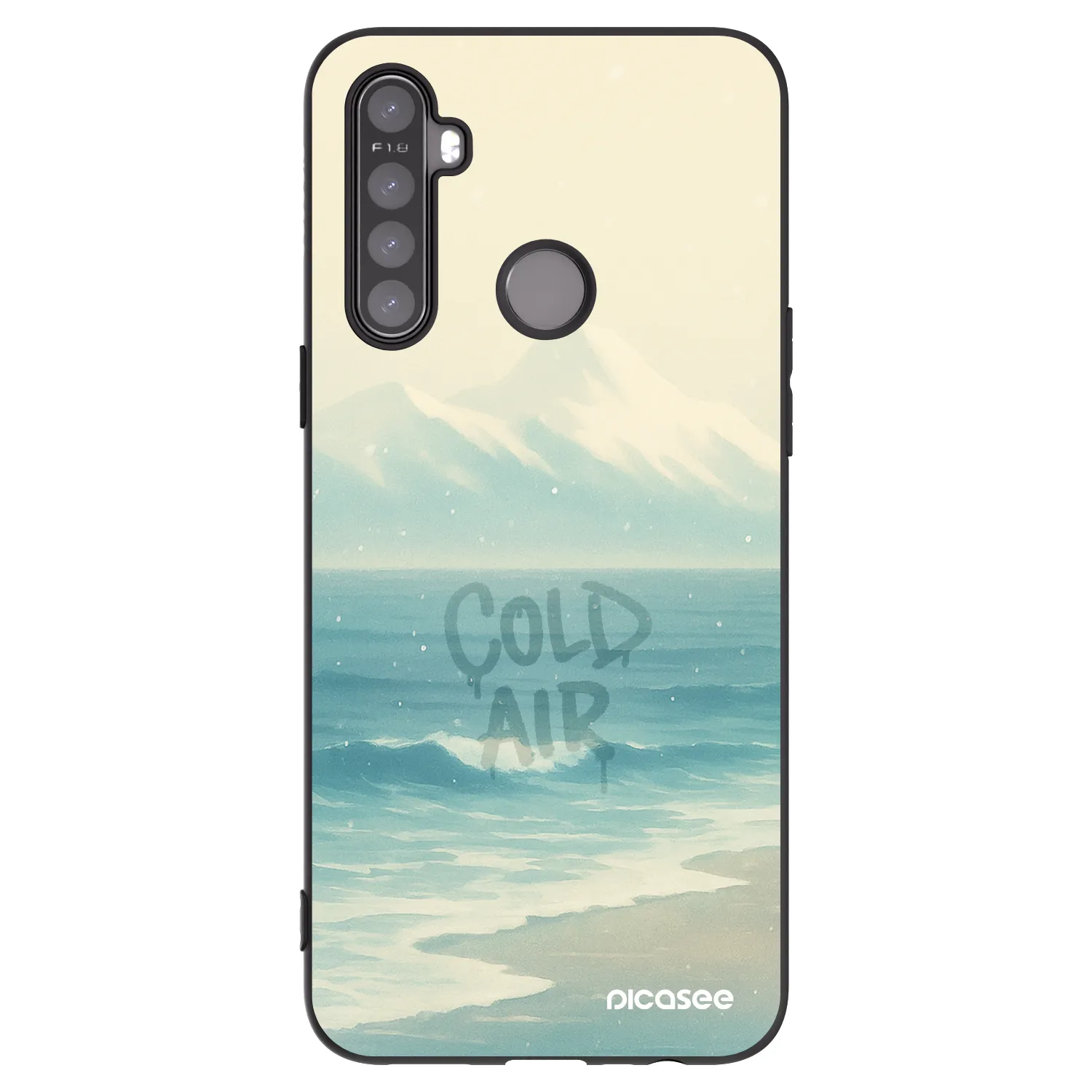 Picasee silikónový čierny obal pre Realme 6i - COLD AIR