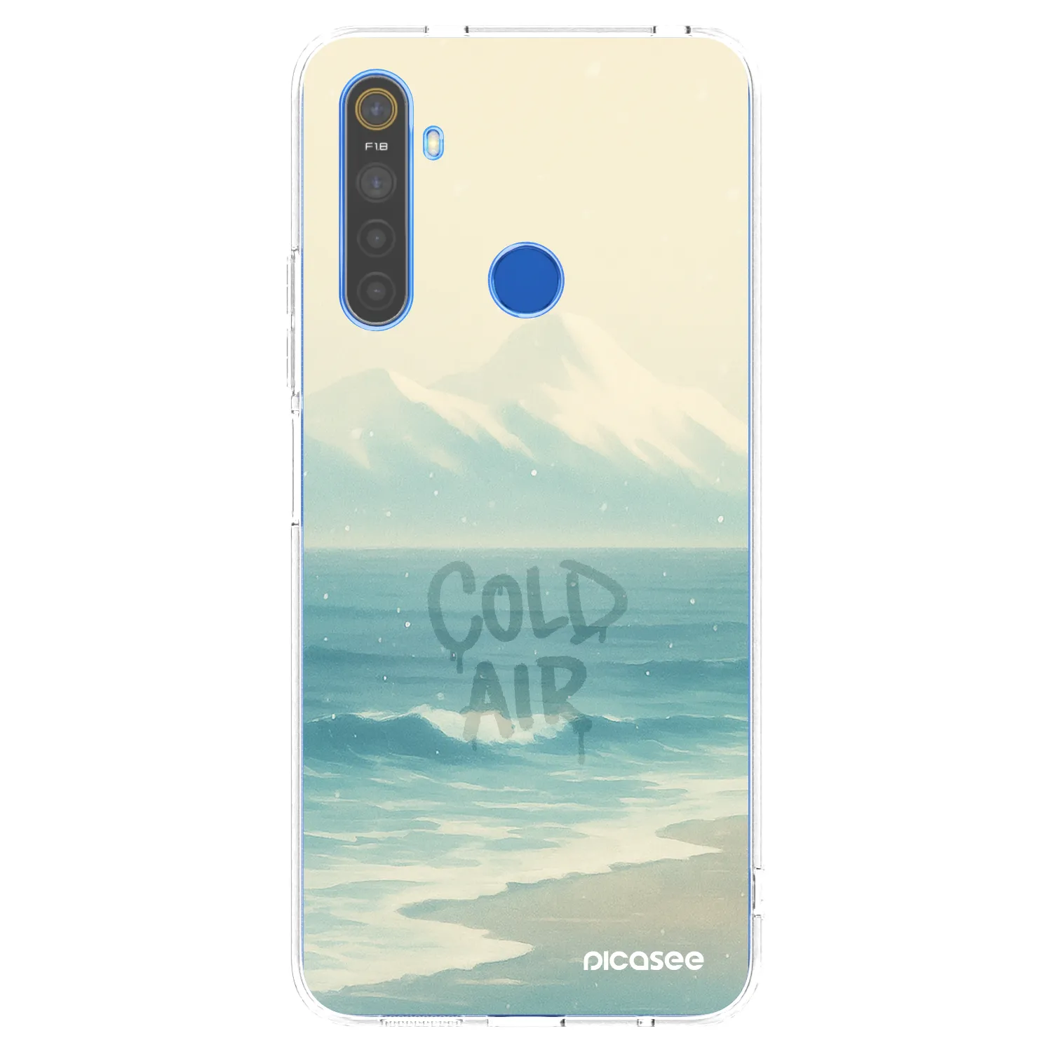 Picasee silikónový prehľadný obal pre Realme 5 - COLD AIR