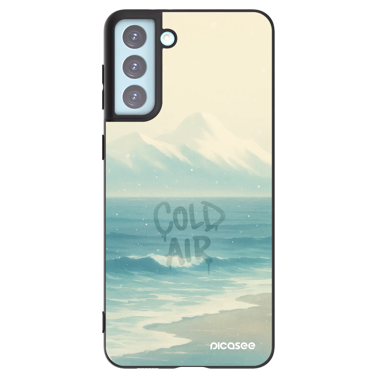 Picasee silikónový čierny obal pre Samsung Galaxy S21+ 5G G996F - COLD AIR