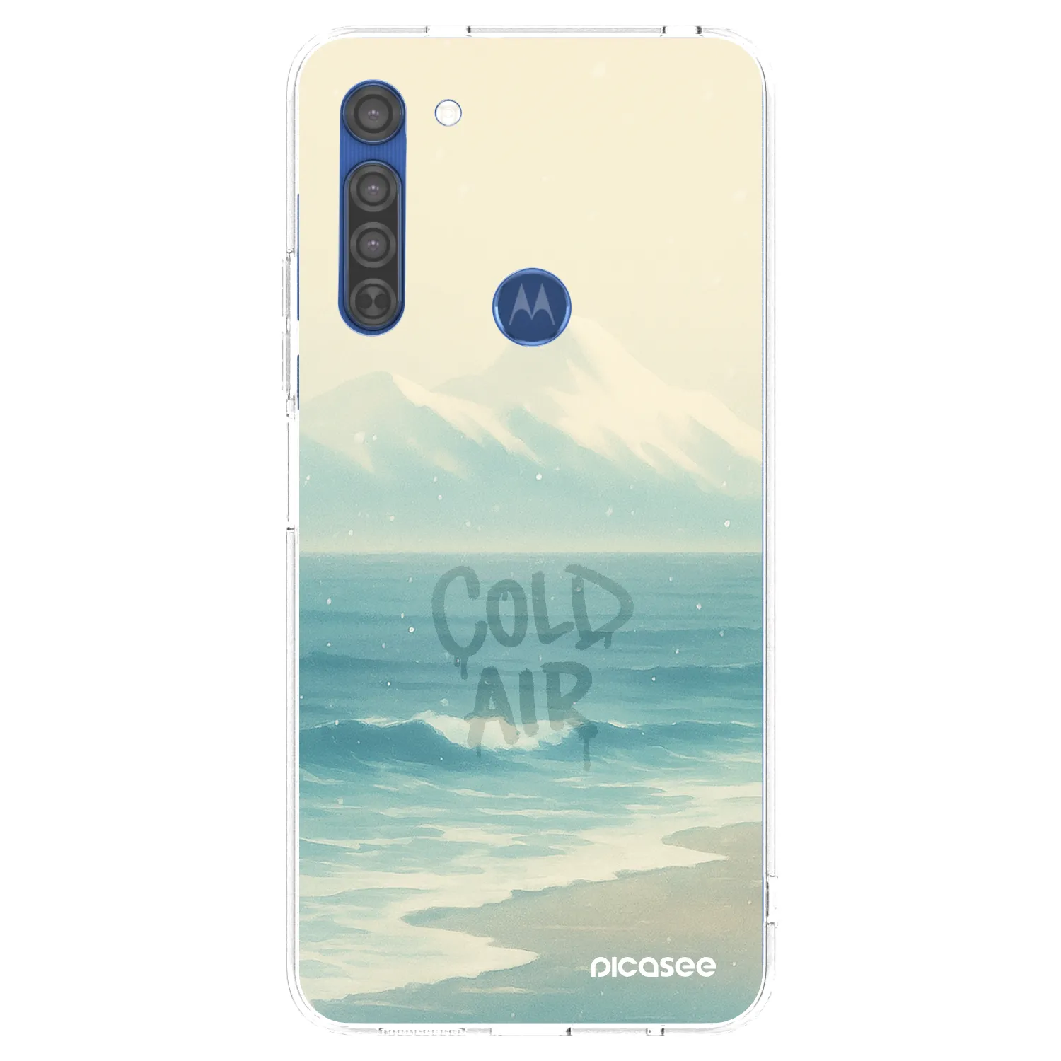 Picasee silikónový prehľadný obal pre Motorola Moto G8 - COLD AIR