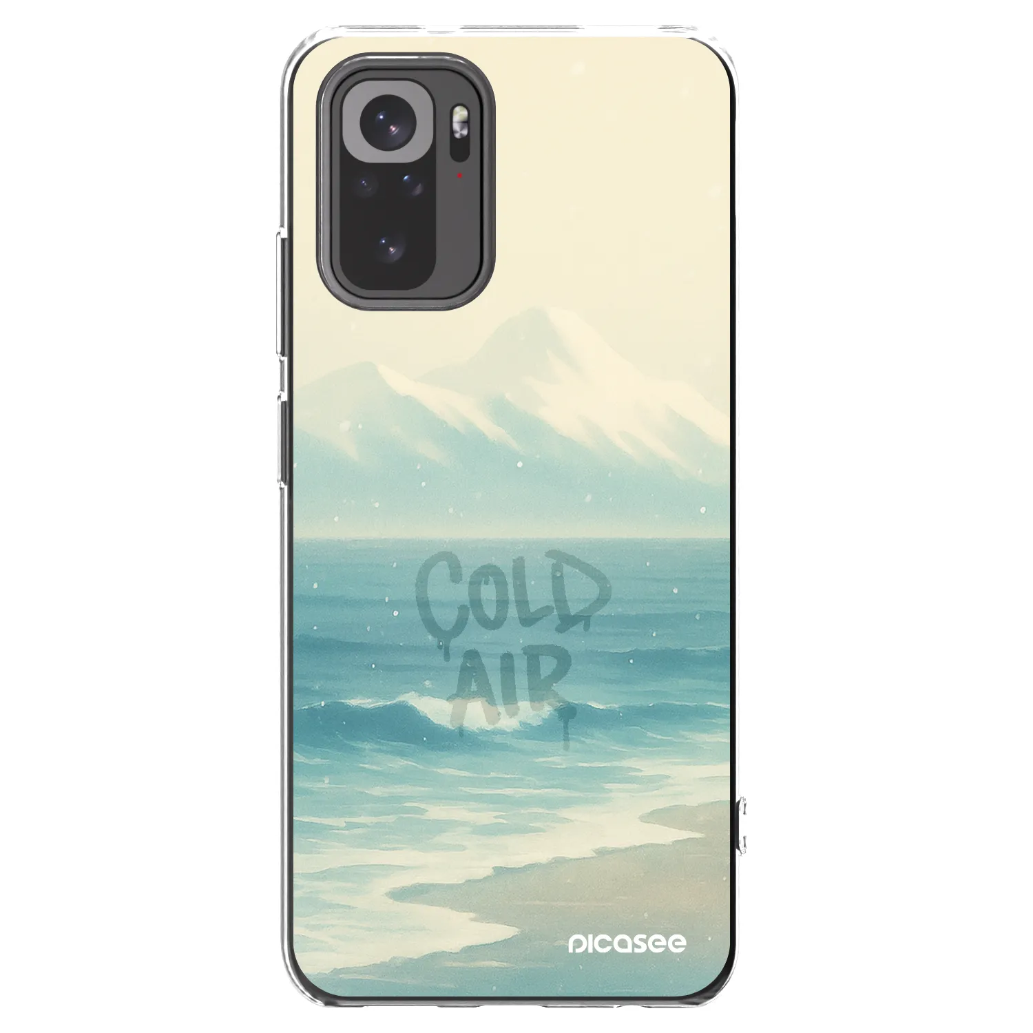 Picasee silikónový prehľadný obal pre Xiaomi Redmi Note 10 - COLD AIR
