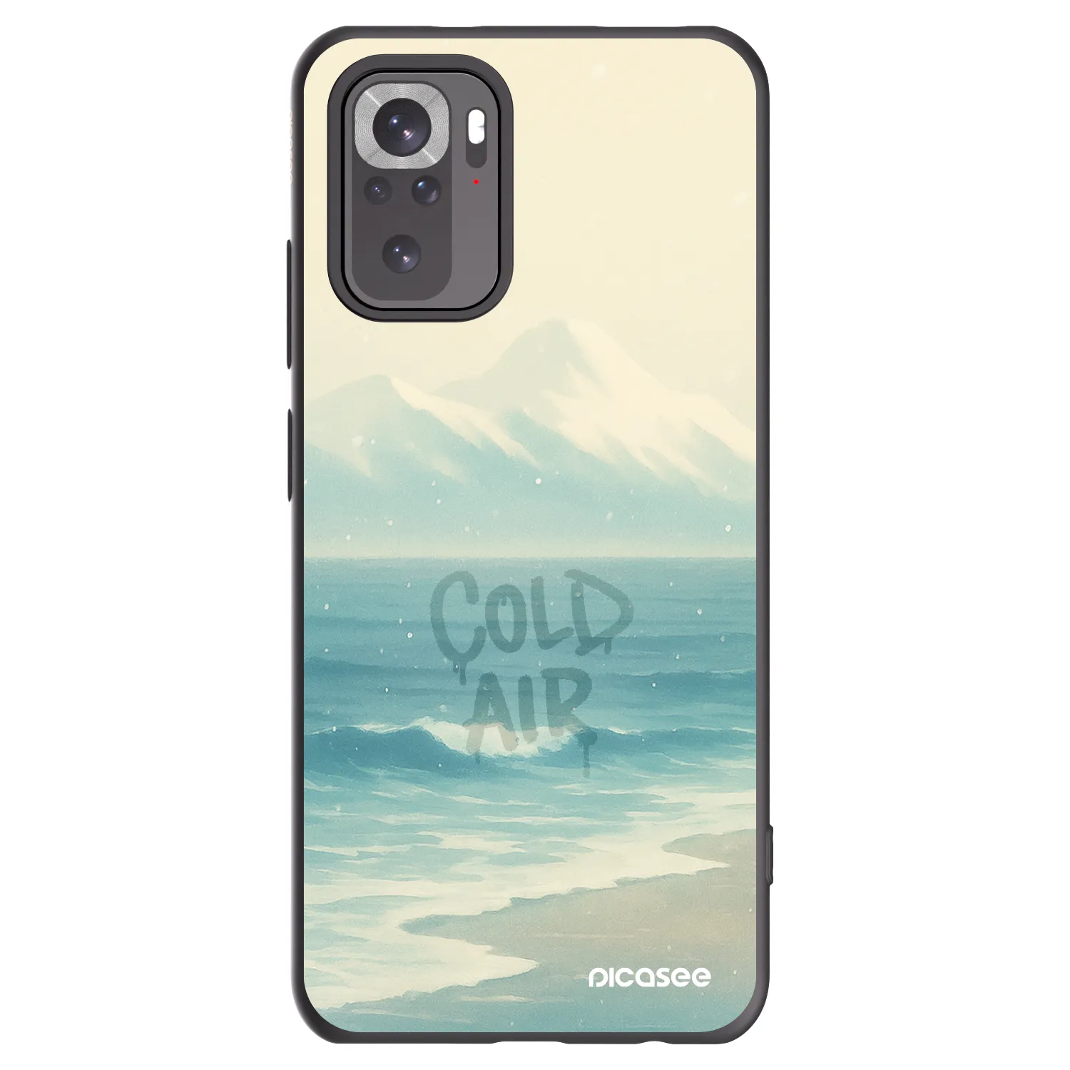 Picasee silikónový čierny obal pre Xiaomi Redmi Note 10 - COLD AIR