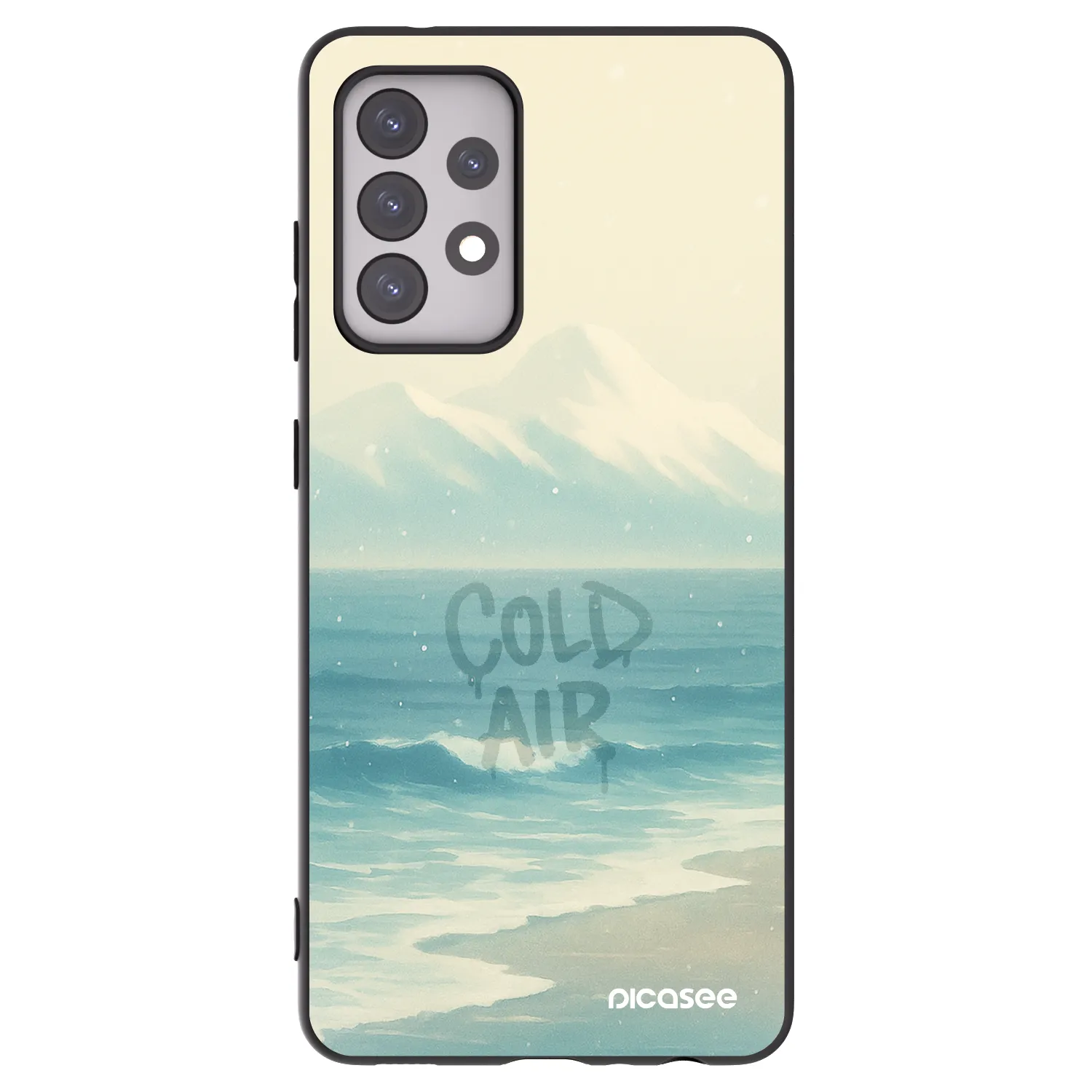 Picasee silikónový čierny obal pre Samsung Galaxy A52 5G A525F - COLD AIR