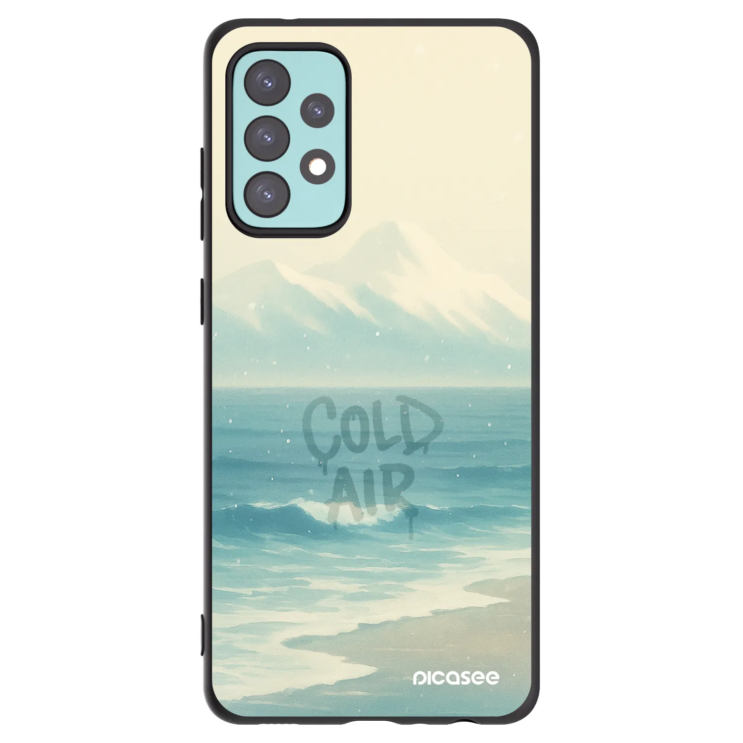 Picasee silikónový čierny obal pre Samsung Galaxy A72 A725F - COLD AIR