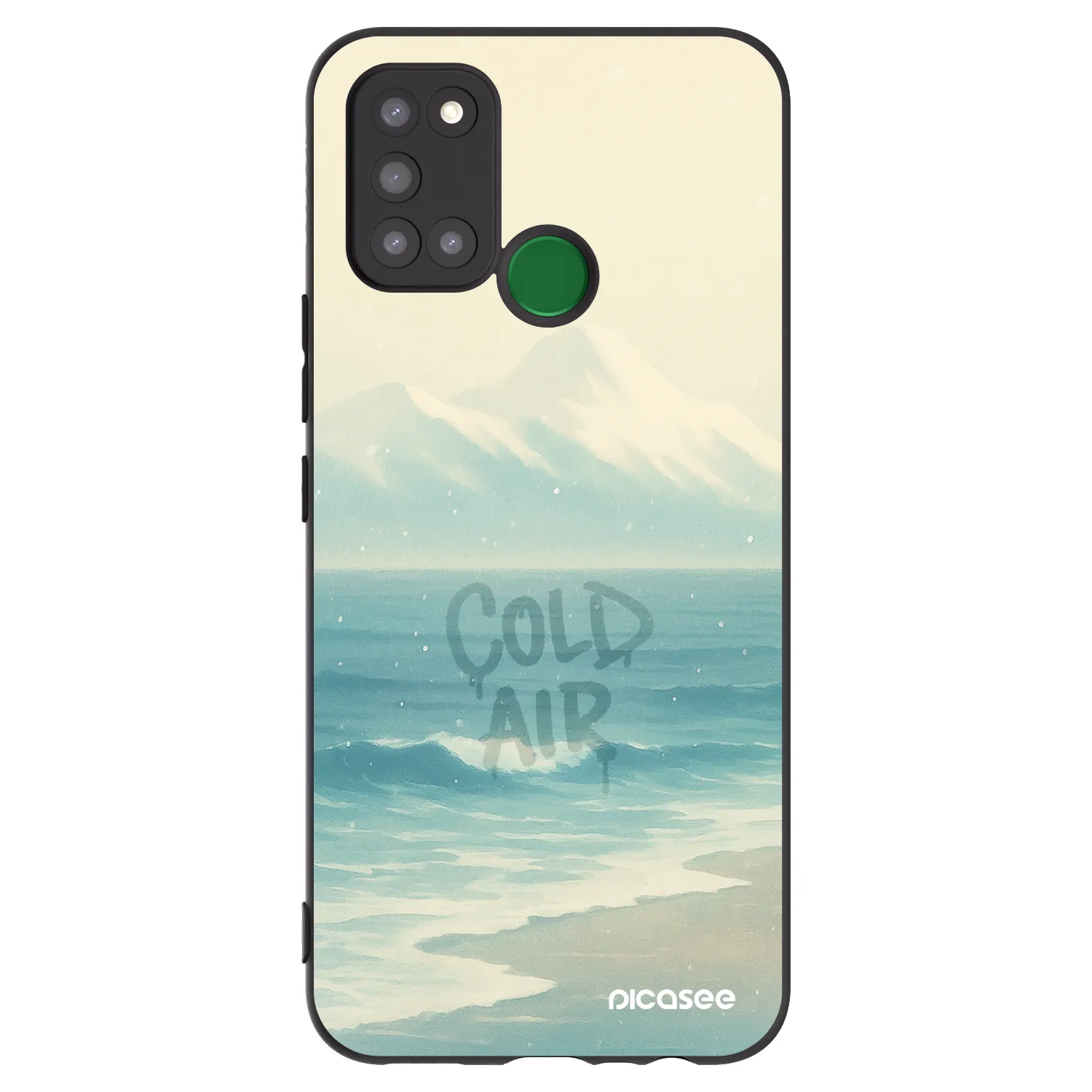 Picasee silikónový čierny obal pre Realme 7i - COLD AIR