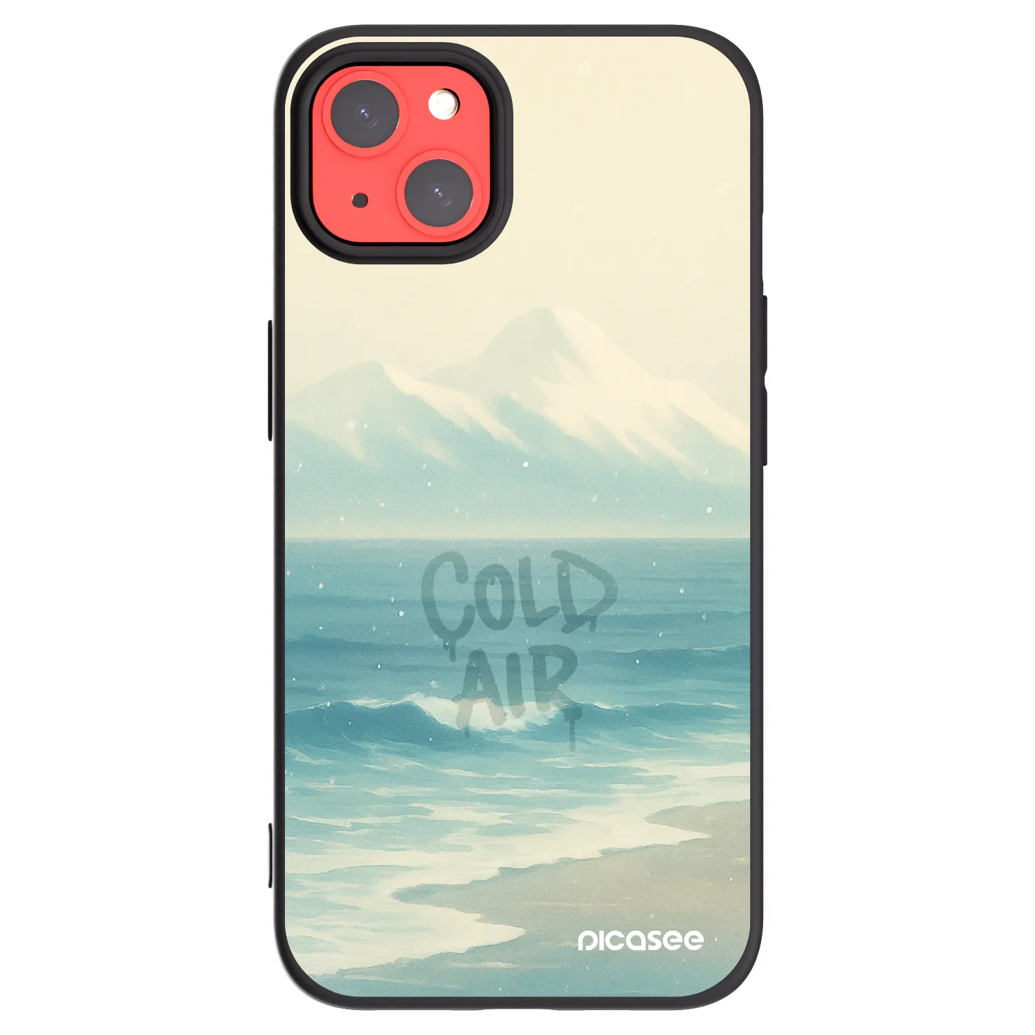 Picasee silikónový čierny obal pre Apple iPhone 13 - COLD AIR