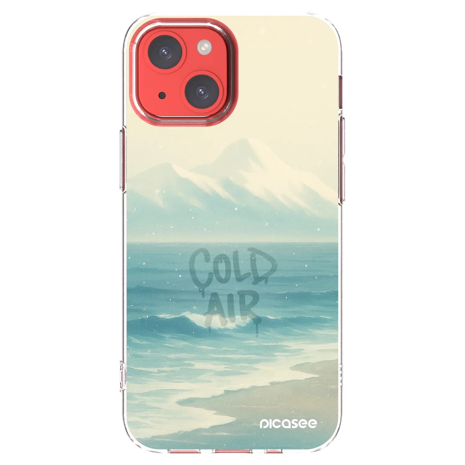 Picasee silikónový prehľadný obal pre Apple iPhone 13 mini - COLD AIR