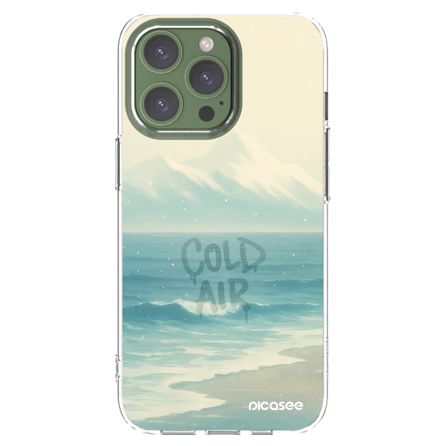 Picasee silikónový prehľadný obal pre Apple iPhone 13 Pro - COLD AIR