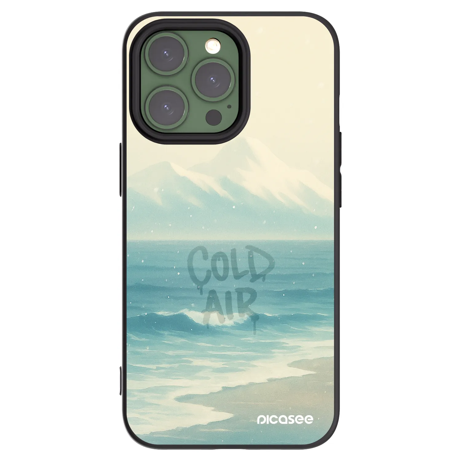 Picasee silikónový čierny obal pre Apple iPhone 13 Pro - COLD AIR