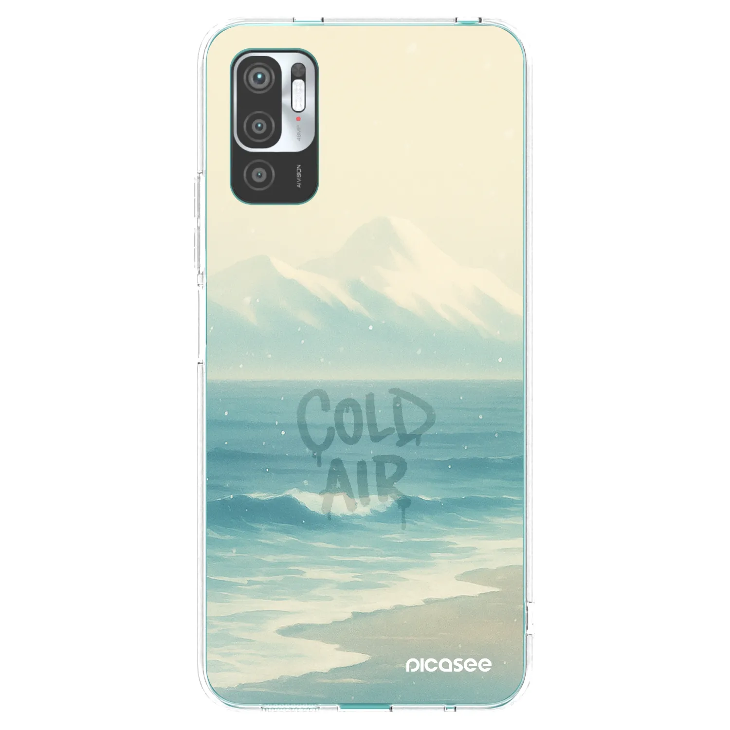 Picasee silikónový prehľadný obal pre Xiaomi Redmi Note 10 5G - COLD AIR