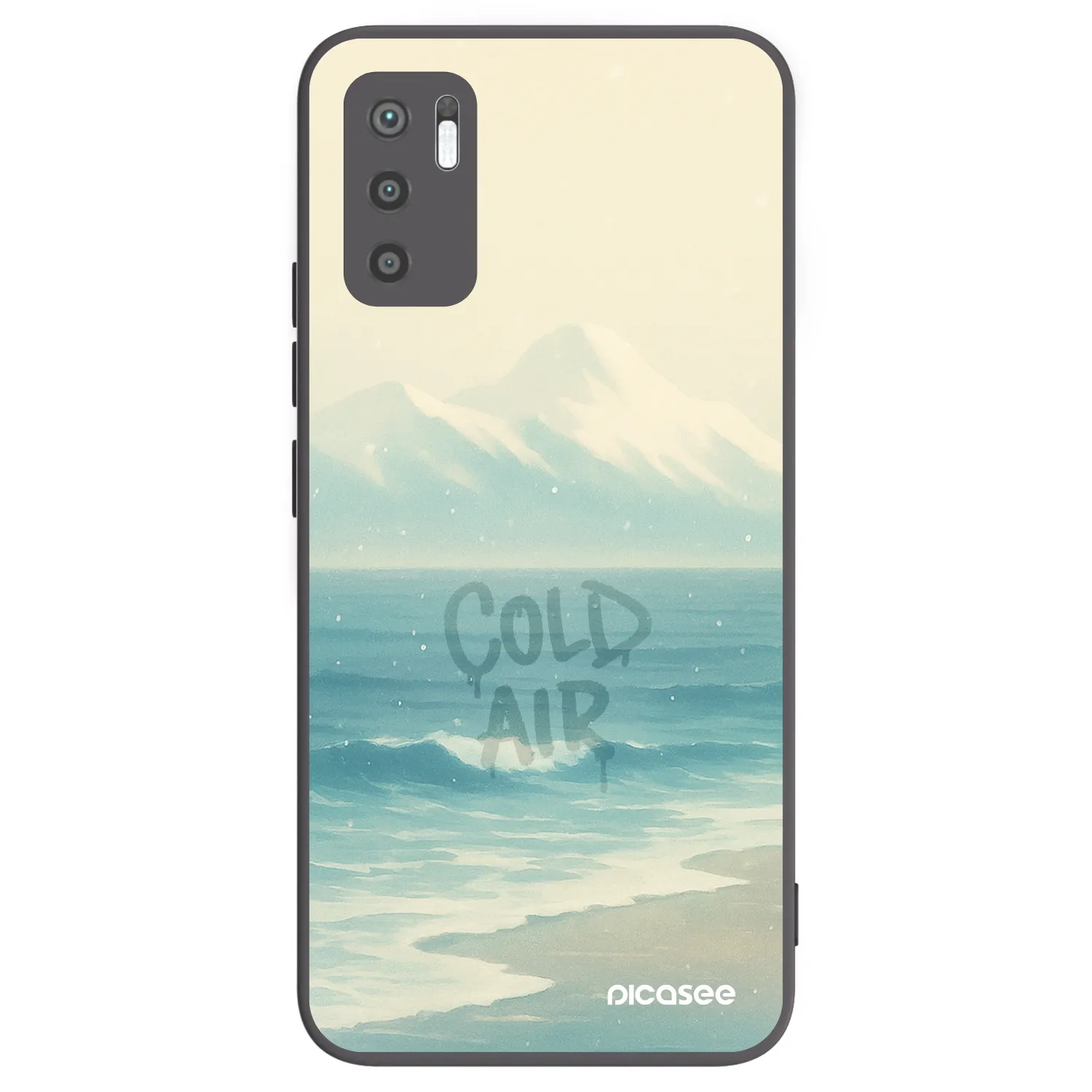 Picasee silikónový čierny obal pre Xiaomi Redmi Note 10 5G - COLD AIR