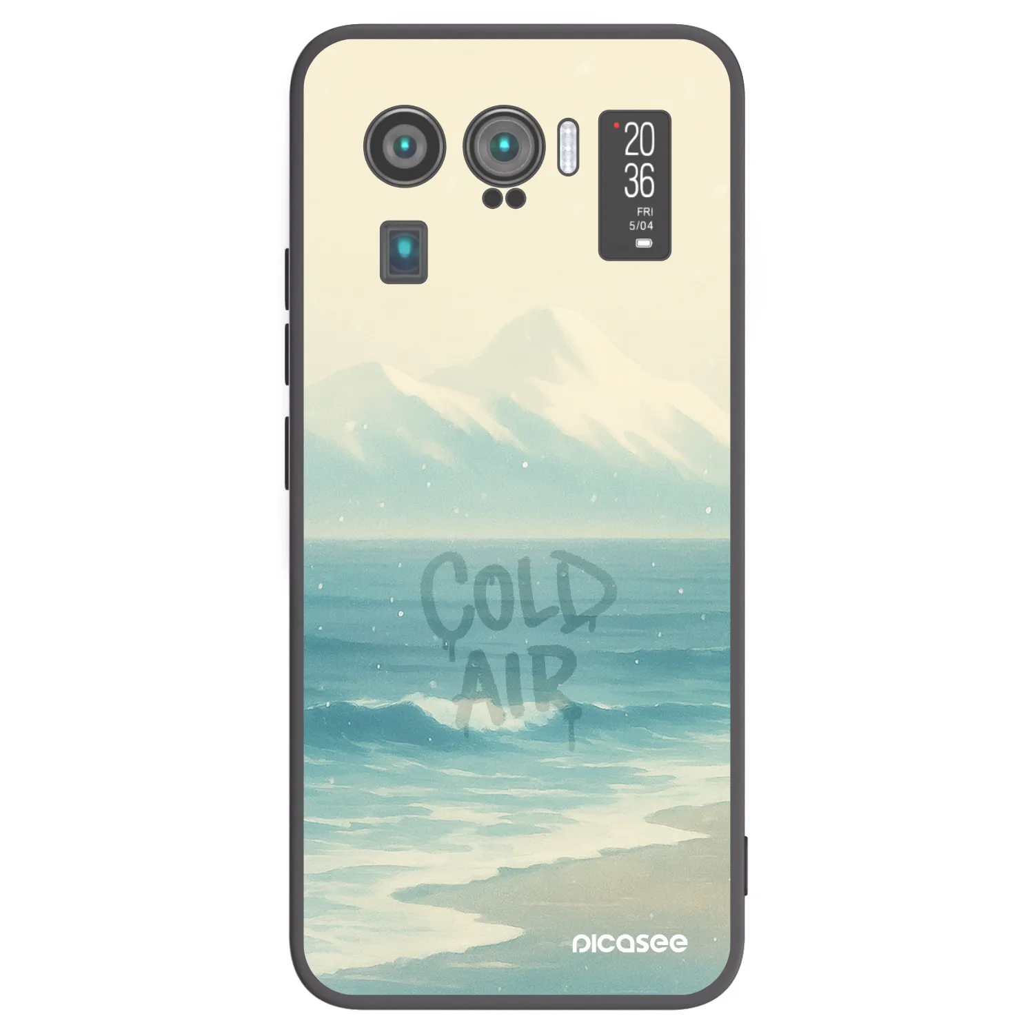 Picasee silikónový čierny obal pre Xiaomi Mi 11 Ultra - COLD AIR
