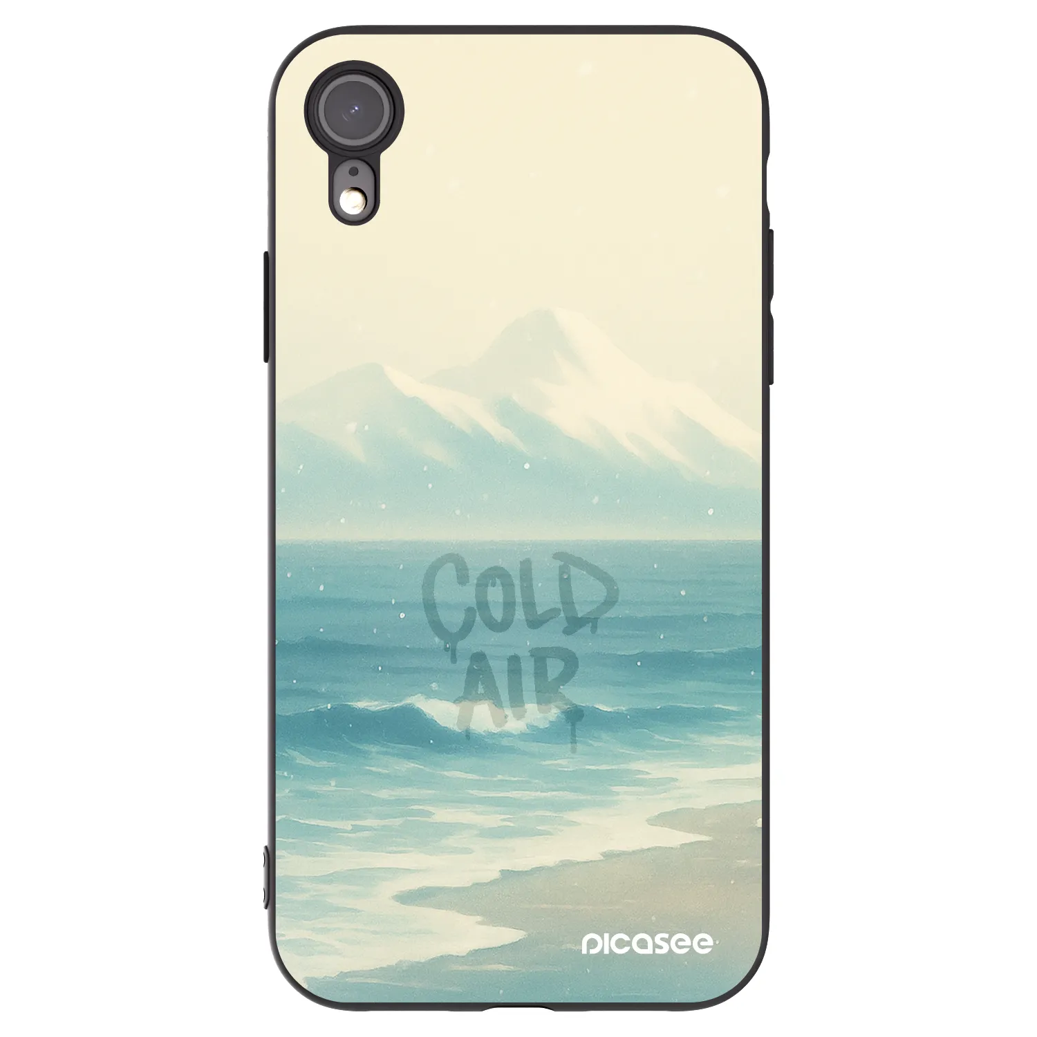 Picasee silikónový čierny obal pre Apple iPhone XR - COLD AIR