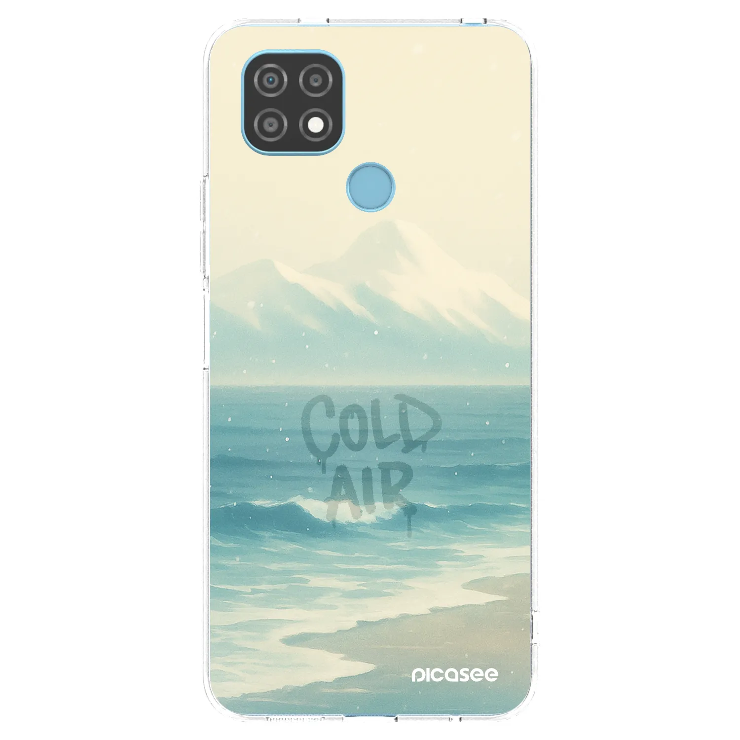 Picasee silikónový prehľadný obal pre Realme C21 - COLD AIR
