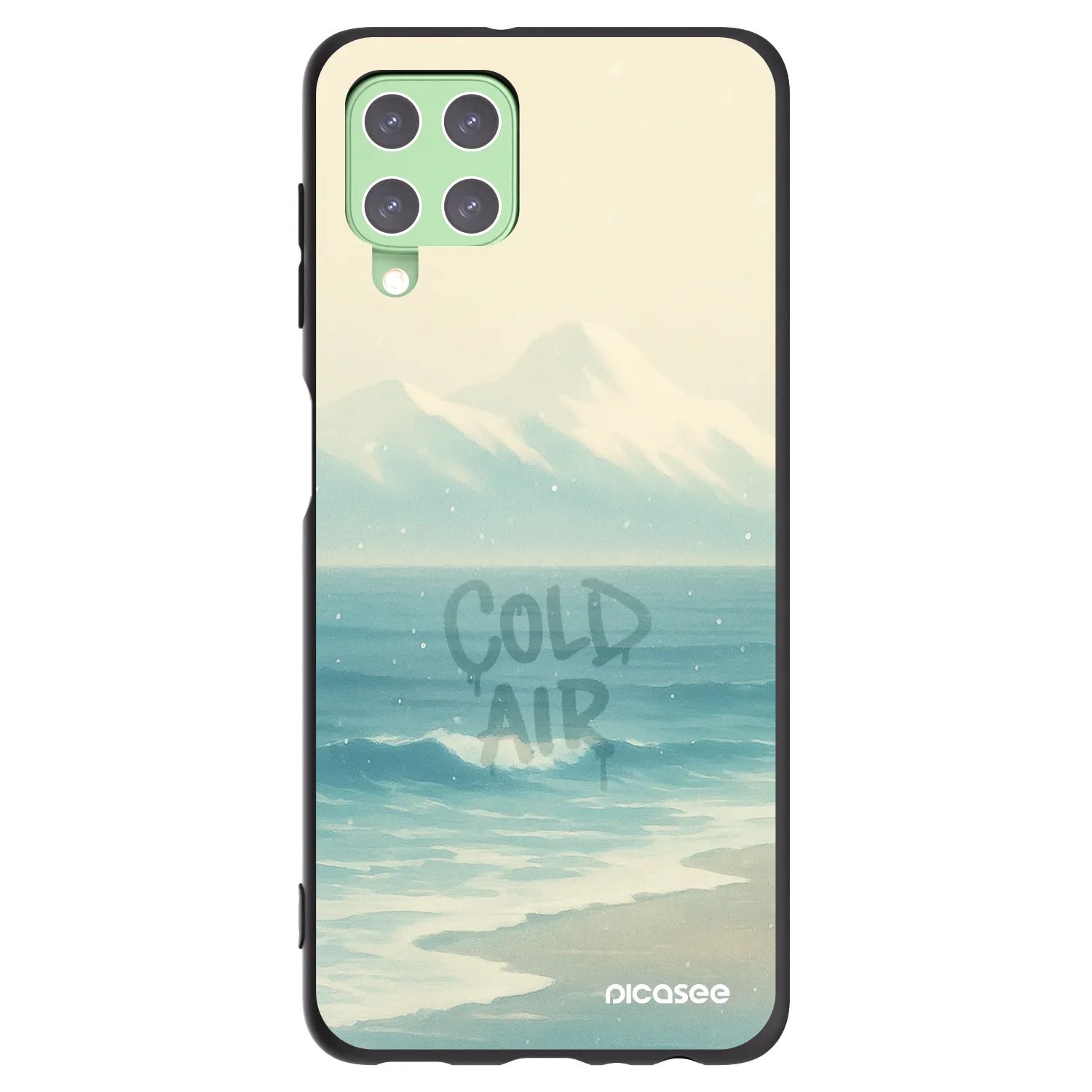 Picasee silikónový čierny obal pre Samsung Galaxy A22 A225F 4G - COLD AIR