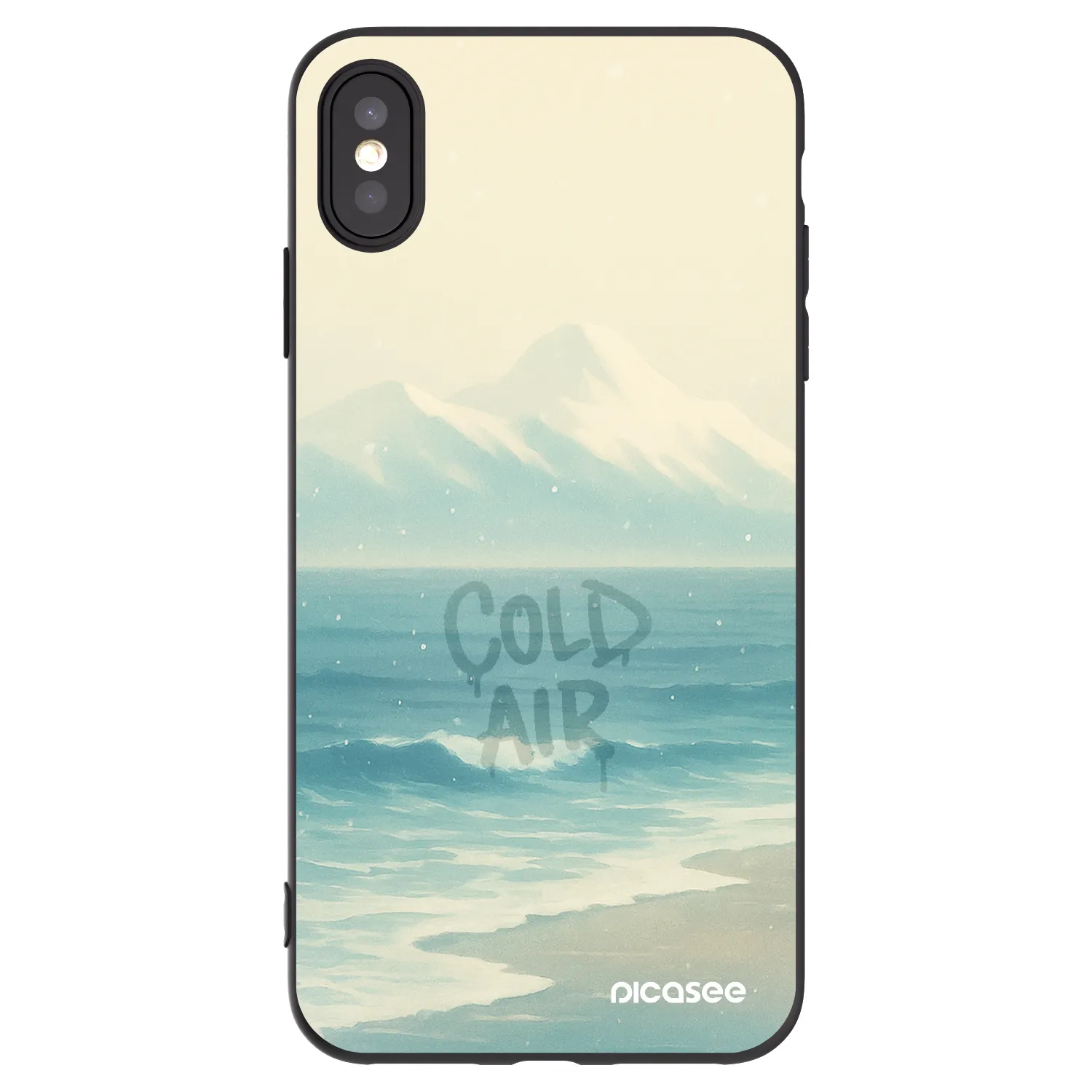 Picasee silikónový čierny obal pre Apple iPhone XS Max - COLD AIR