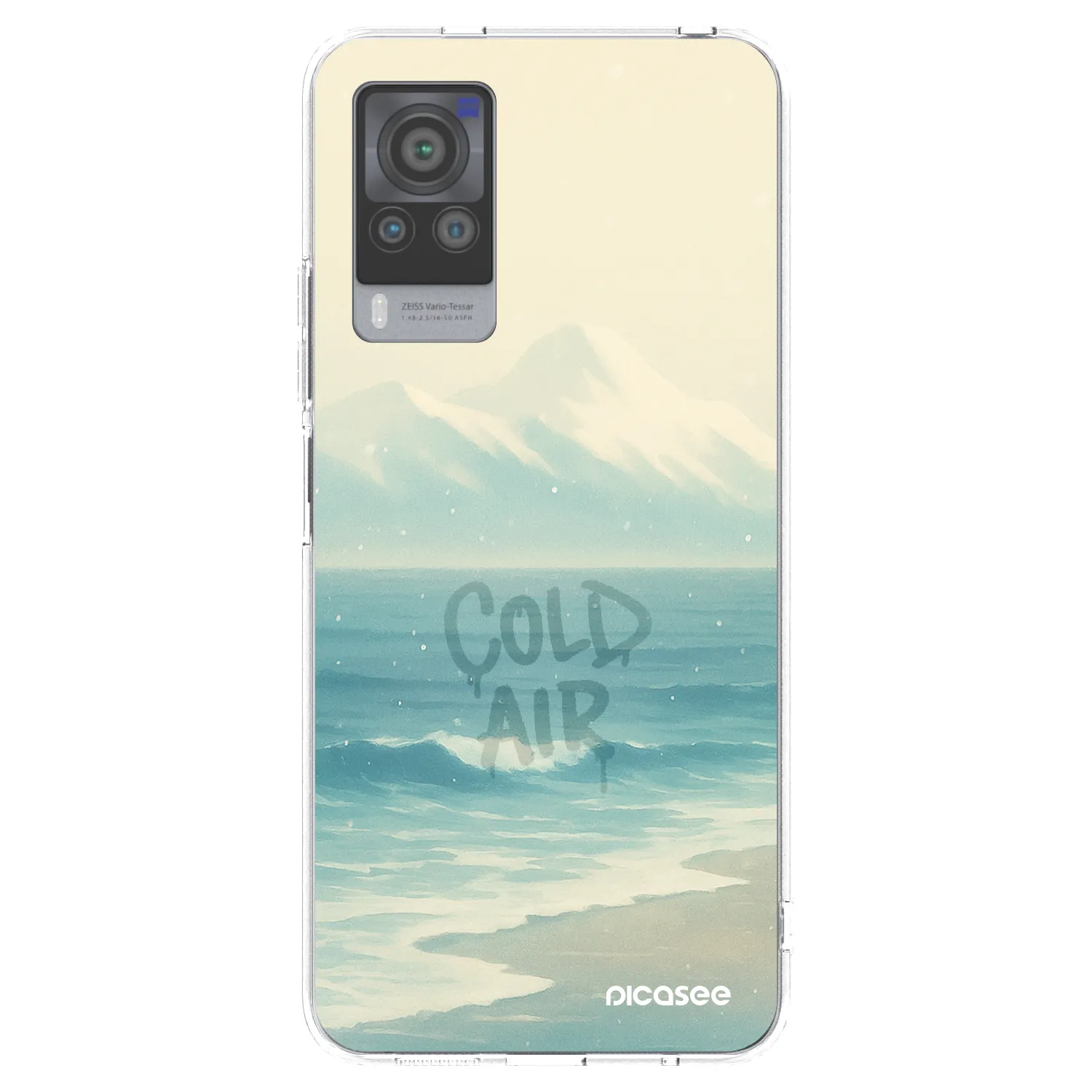 Picasee silikónový prehľadný obal pre Vivo X60 Pro 5G - COLD AIR